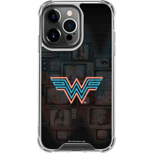 Wonder Woman 1984 (2020) Neon Logo iPhone 16 Pro Clear Case